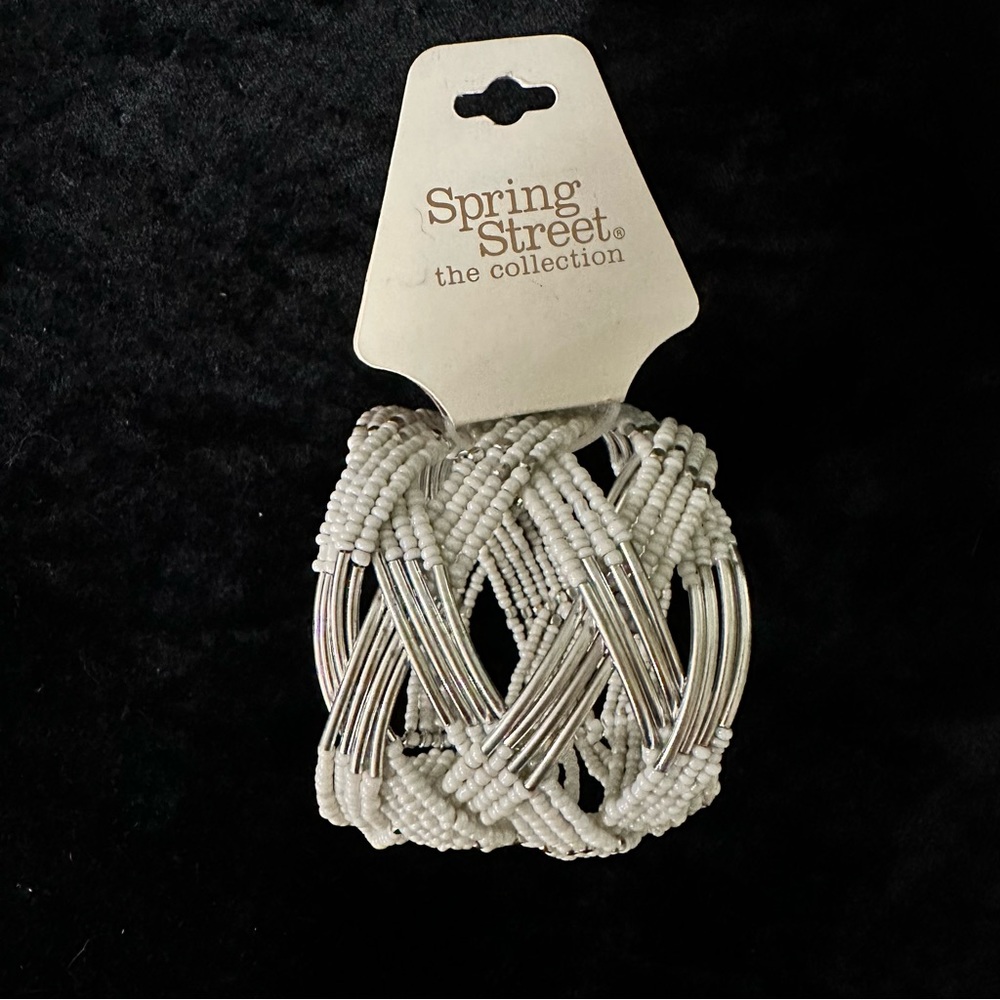 Spring Street beaded cuff bracelet - Picture 2 of 3